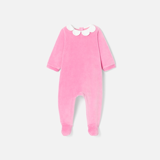 Pijama de terciopelo para bebé niña