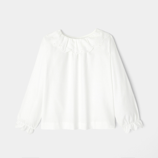 Blusa de franela para niña