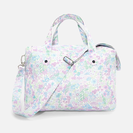 Bolso cambiador de tela Liberty