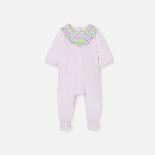 Pijama de terciopelo para bebé niña