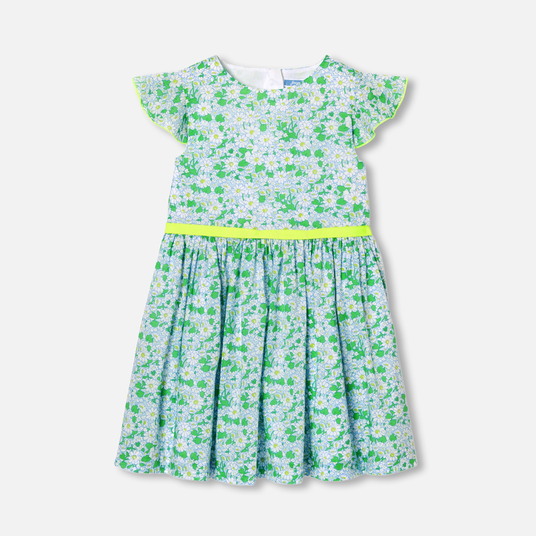 Vestido para niña en tejido Liberty