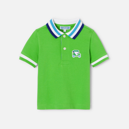 Polo de algodón tipo piqué para bebé niño