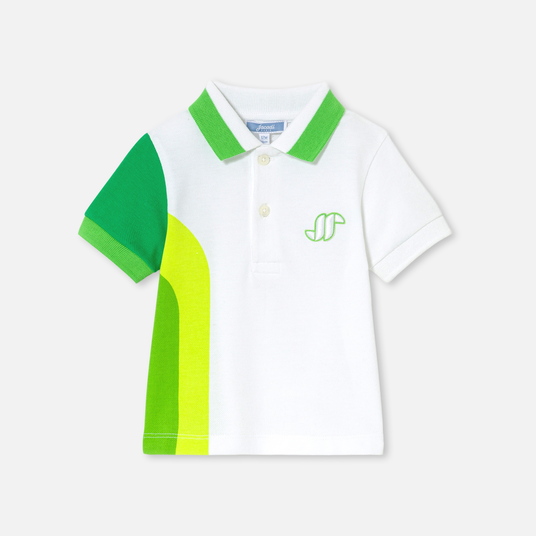 Polo de algodón tipo piqué para bebé niño