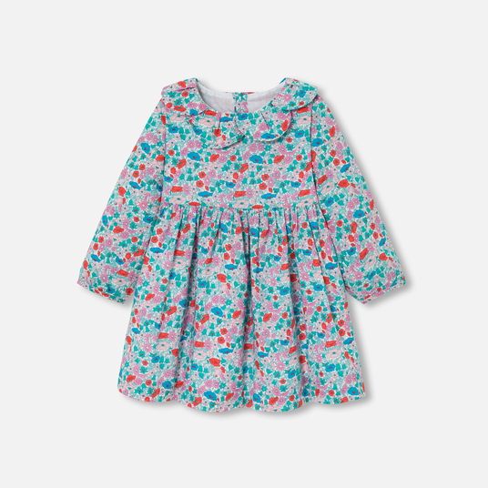 Vestido para bebé niña en tejido Liberty