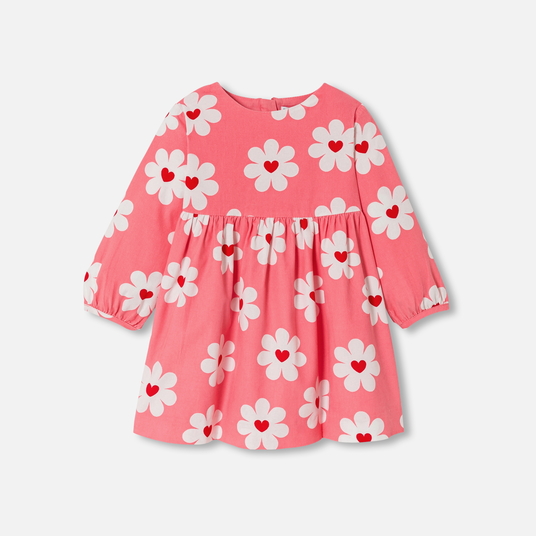 Vestido para bebé niña en terciopelo 