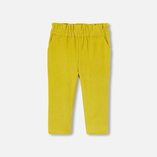 Pantalón de terciopelo para bebé niña