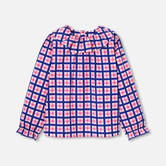 Blusa en vichy para niña