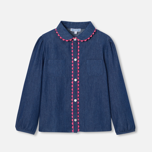 Blusa para niña en jean