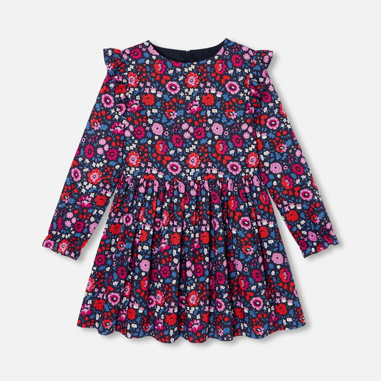 Vestido para niña en tejido Liberty