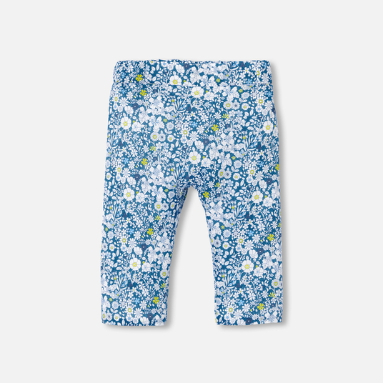 Pantalón cómodo para bebé niña en tejido Liberty