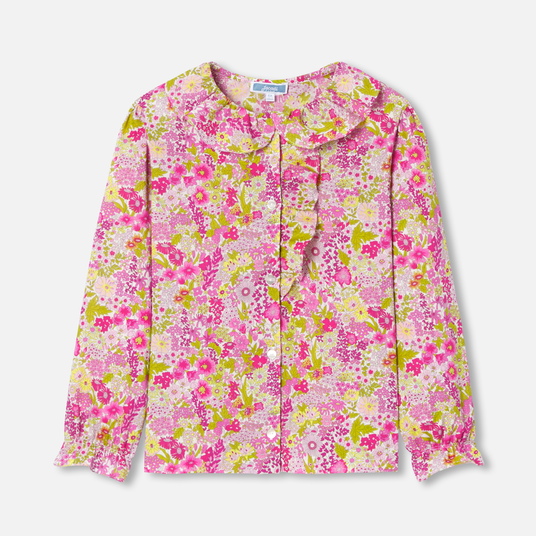 Blusa para niña en tejido Liberty