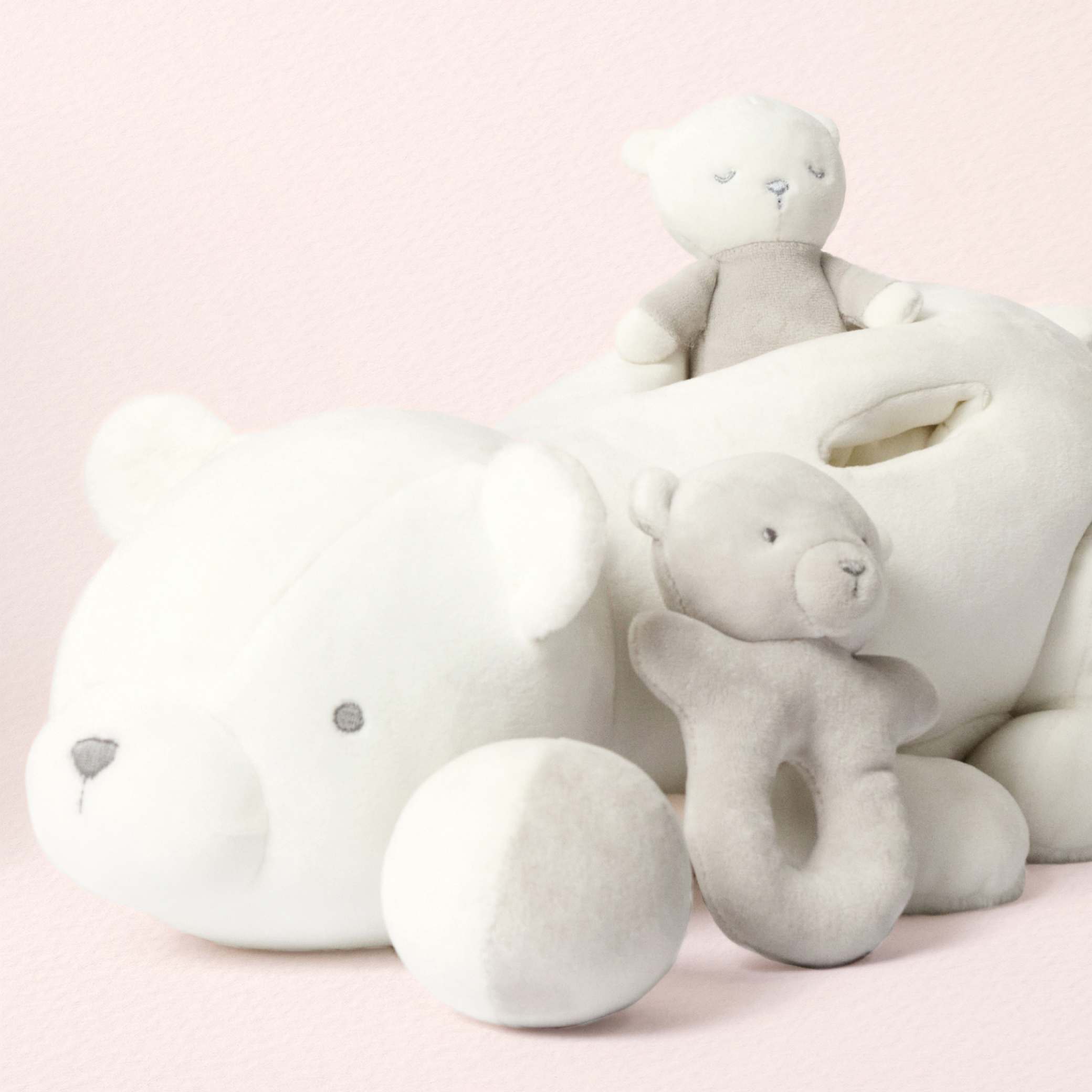 Peluches color blanco Jacadi